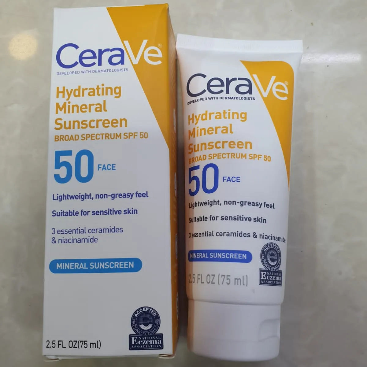 Cerave Hydrating Mineral Sunscreen SPF 50 Face Lotion - 75ml