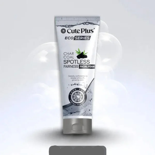 Cute Plus Eco Series Charcoal Facial Foam - 100ml