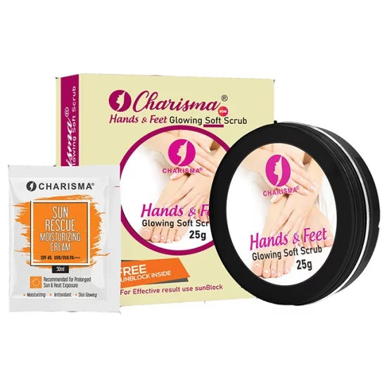 Charisma Hand and Feet Whitening Scrub - 25gm