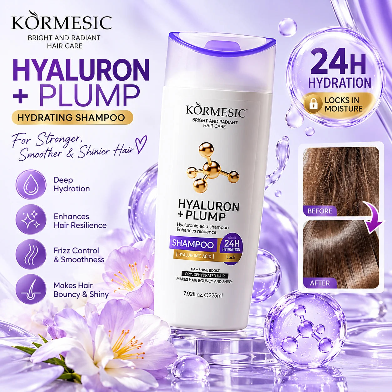 Kormesic Hyaluron + Plump Shampoo - 225ml
