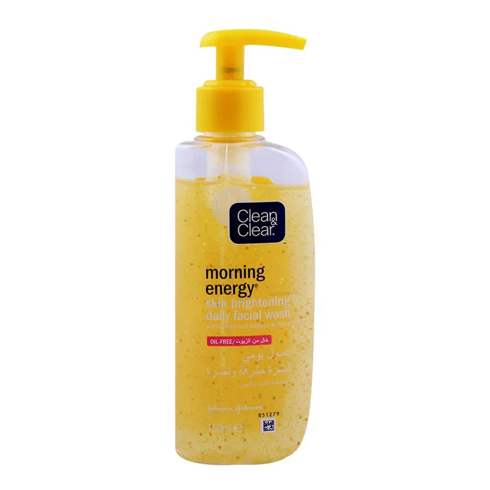 Clean & Clear Morning Energy Skin Brightening Daily Facial Wash Oil Free - 150ml