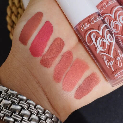 Color Castle Love Matte Lip Gloss 6‑Piece Set