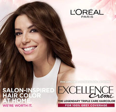 L'Oreal Paris Excellence Crème Permanent Hair Color, 4.0 Brown