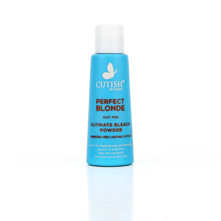 Cutish Cream Bleach (1) Oxydant Creme, (1) Developer and Perfect Blonde Dust Free Ultimate Bleach Powder