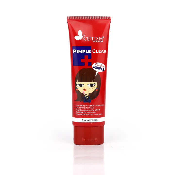 Cutish Pimple Clear Facial Foam Bye Bye Pimple 100gm