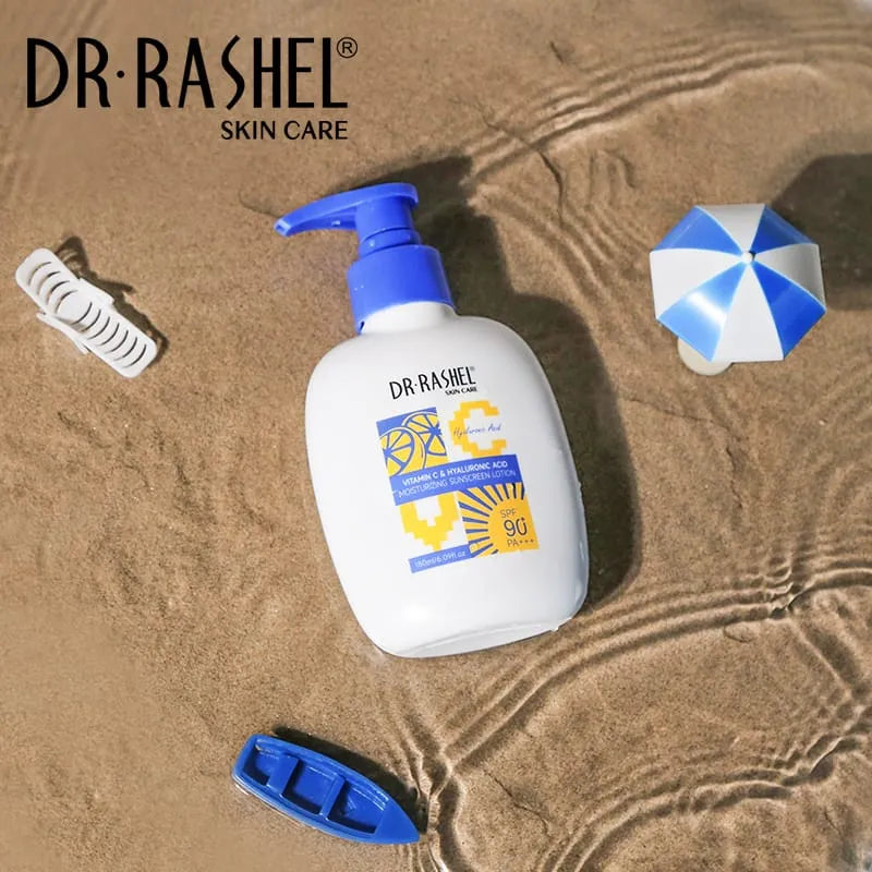 DR.Rashel Vitamin C Hyaluronic Acid Moisturizing Sunscreen Lotion - 180ml