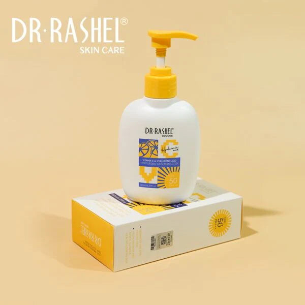 DR.Rashel Vitamin c & hyaluronic acid moisturizinng sunscreen loiton SPF50 - 180ml