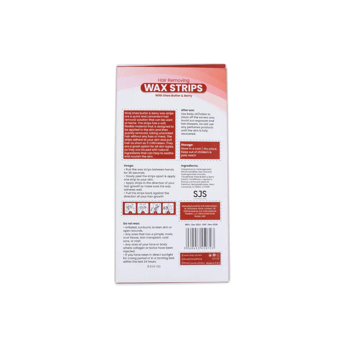 Rivaj UK - Shea Butter & Berry Body Wax Strips