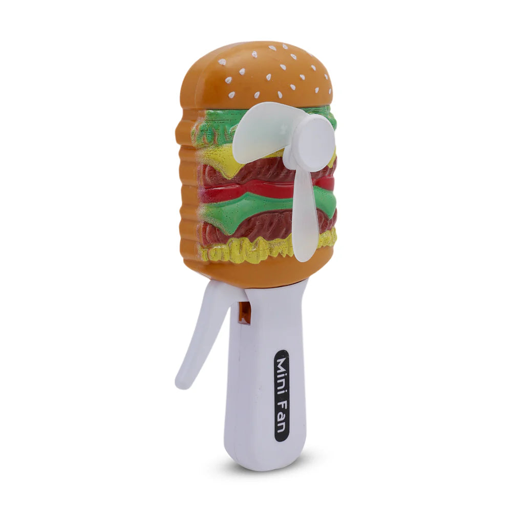 Mini Handheld Fan Designed - Hamburger