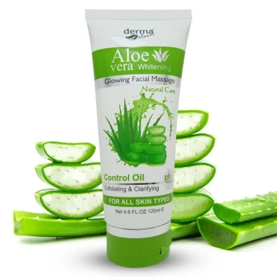 Derma Clean Aloevera Whitening Glowing Facial Massage - 120ml
