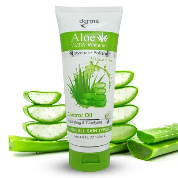 Derma Clean Aloevera Whitening Reguvenate Polisher - 120ml