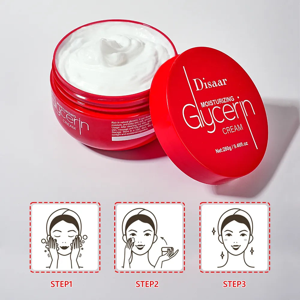 Disaar Natural Glycerin Moisturizing Face Care Cream For Dry Skin - 280g