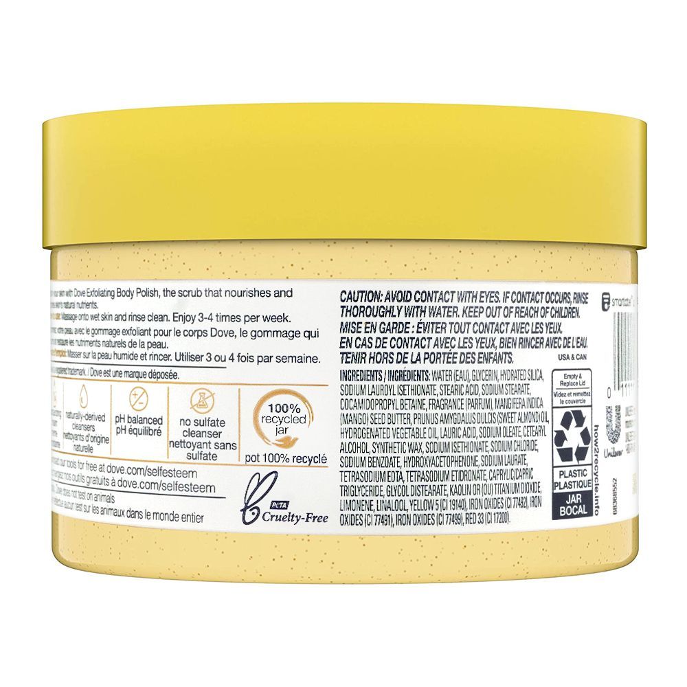 Dove Crushed Almond & Mango Butter Exfoliating Body Polish - 298gm