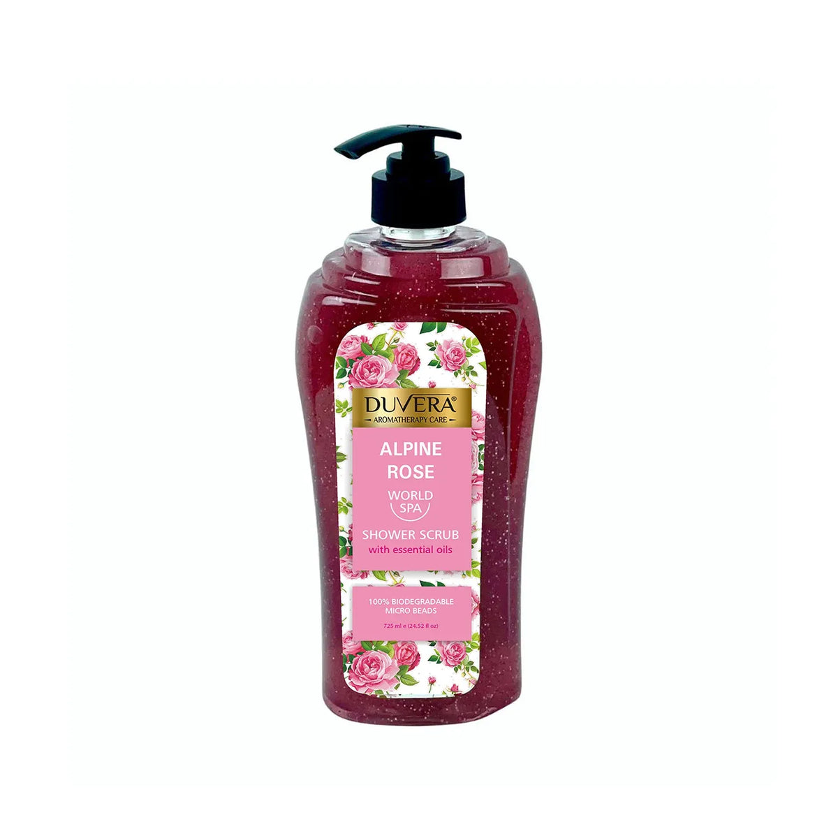 Duvera Shower Scrub French Lavender with Essentials Oils - 725ml