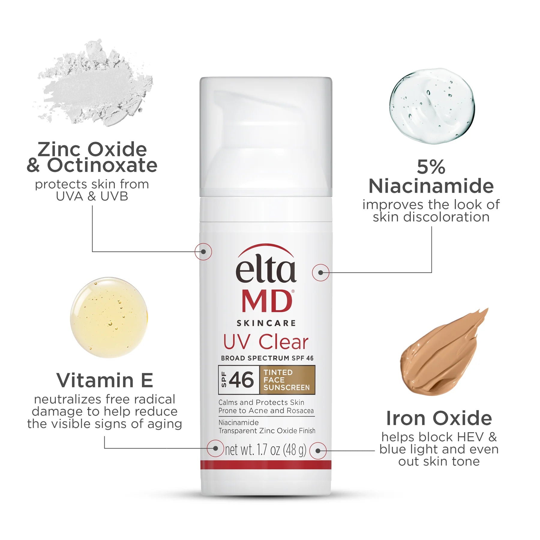 EltaMD UV Clear Tinted SPF 46 – 48g