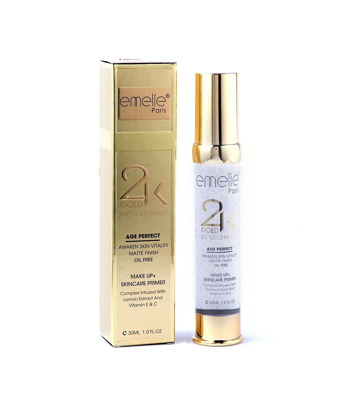 Emelie Paris 24k Gold Makeup + Skin Care Primer - 30ml