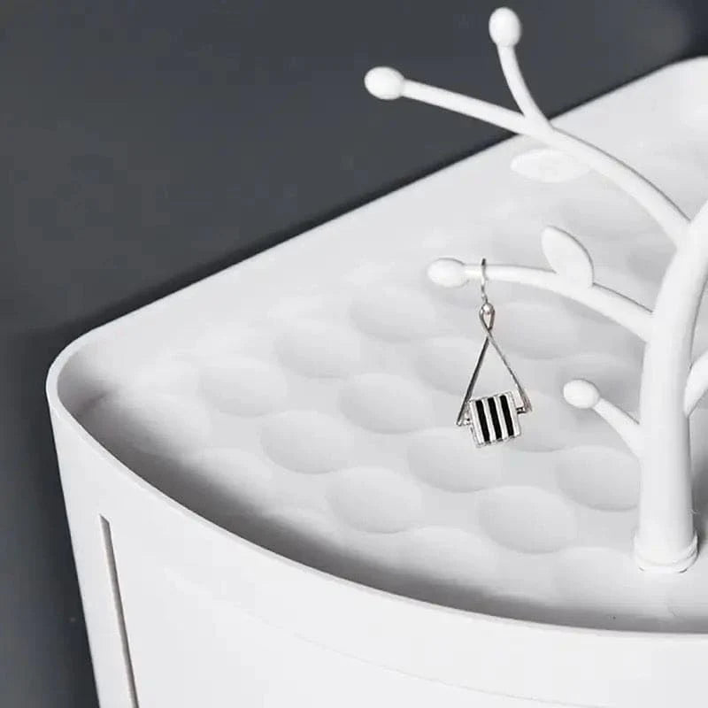 Multifunctional Revolving Triangle Shelf