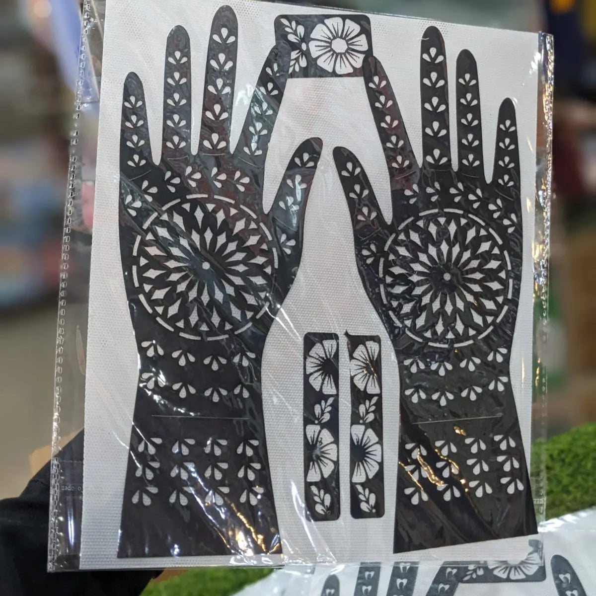 Full Hand Mehndi Stencil Design
