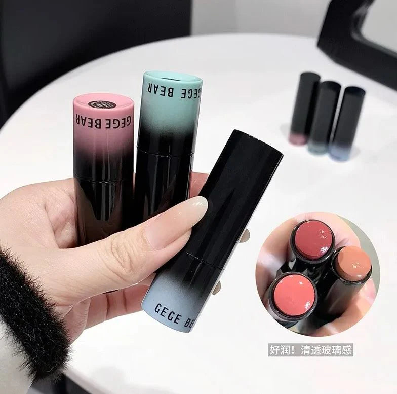Gege Bear - 2 in 1 Moisturizing Velvert Mist Lip & Cheek And Liquid Shiny Lip Tint - 3 Colors