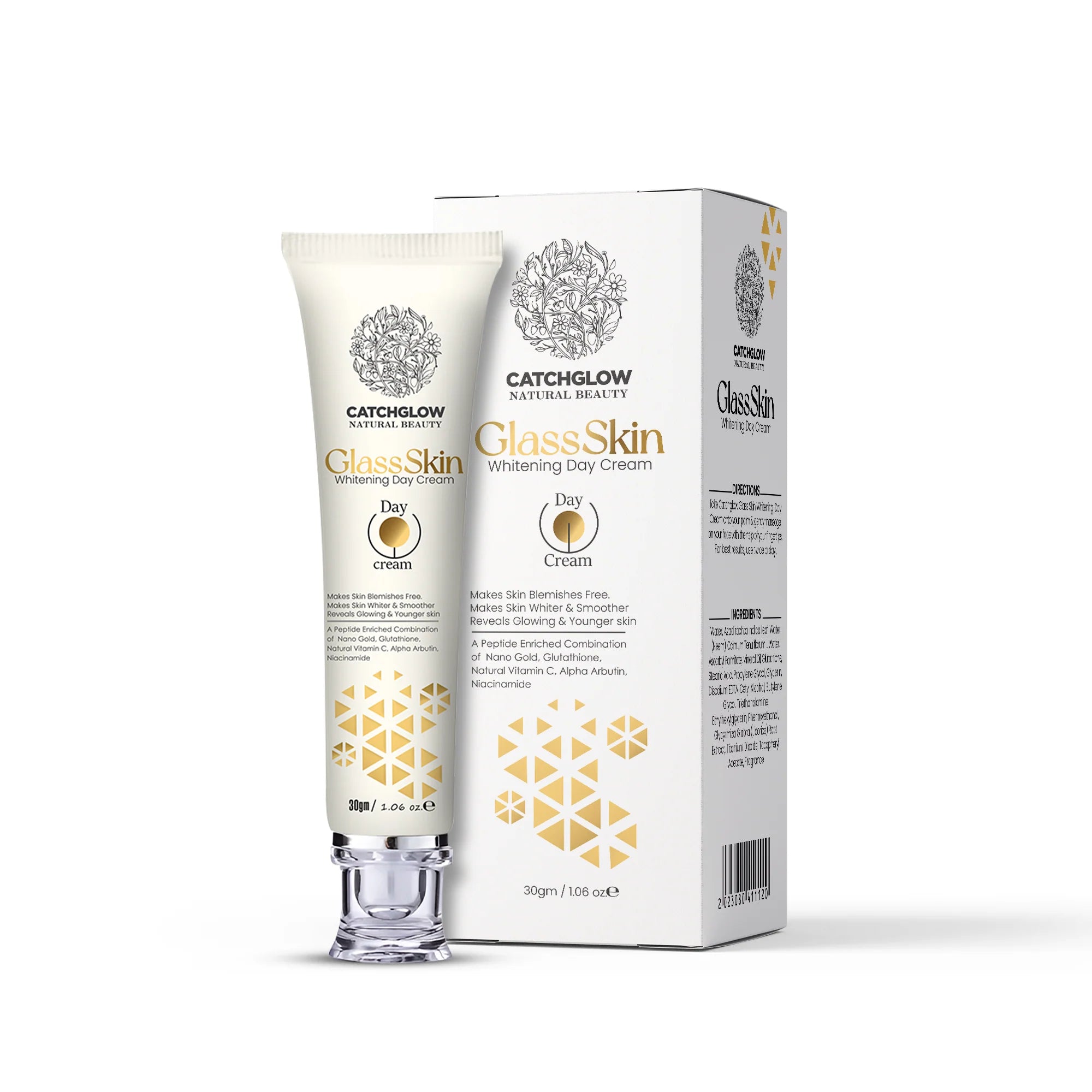 Catchglow Glass Skin Whitening Cream - 30g - Factory Leftover