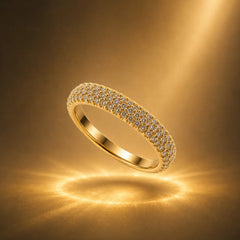 Stainless Steel Glided Aura Ring - Each