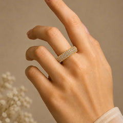 Stainless Steel Glided Aura Ring - Each