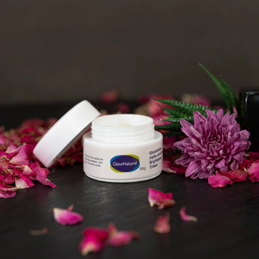 Glow Natural Glutathione Alpha-Arbutin Skin Brightening Cream - 50g