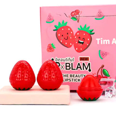 Professional Cute Kids Strawberry Lip Balm