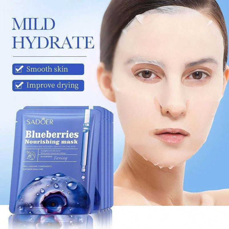 Sadoer - Blueberries Nourishing Facial Sheet Mask - 25g
