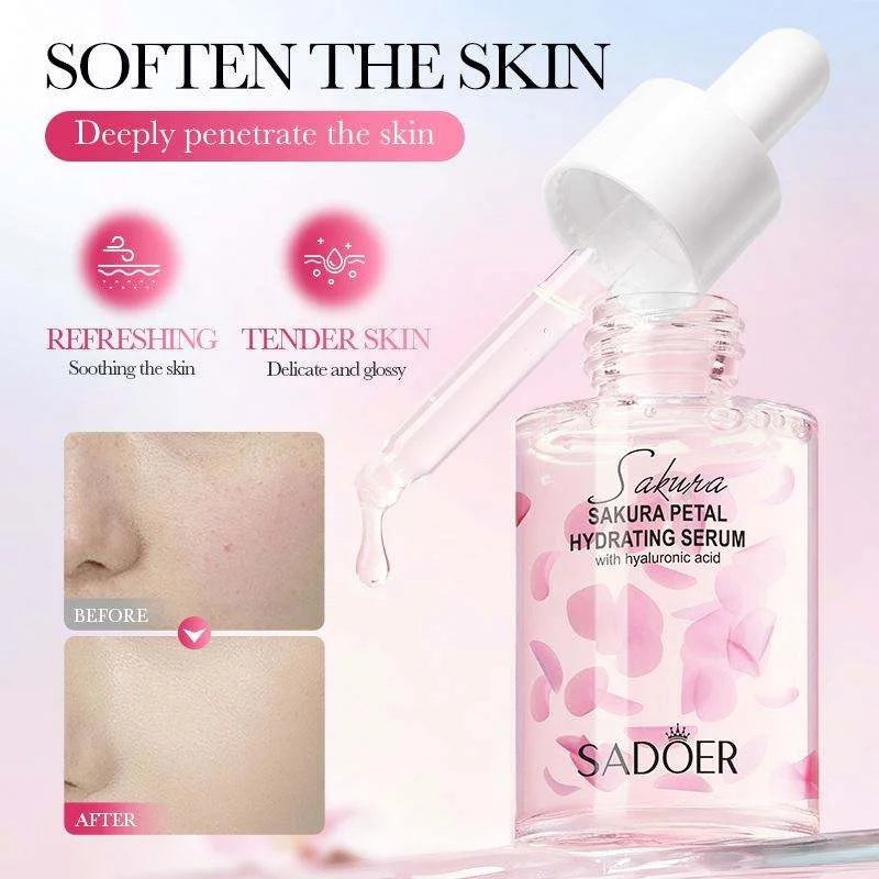 SADOER Sakura Petal Hydrating Serum with Hyaluronic Acid - 30ml