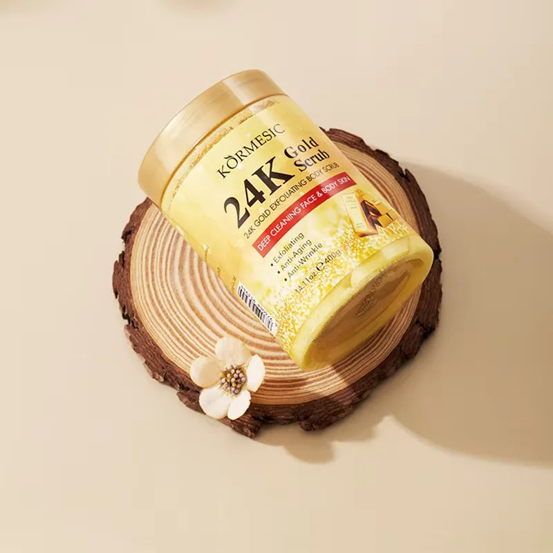 KORMESIC 24K Gold Exfoliating Body Scrub - 400g