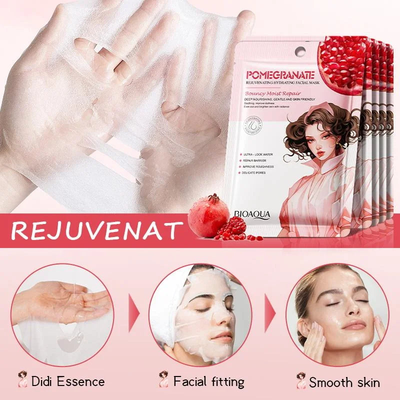 BIOAQUA Pomegranate Rejuvating Hydrating Facial Mask - 25g - Each