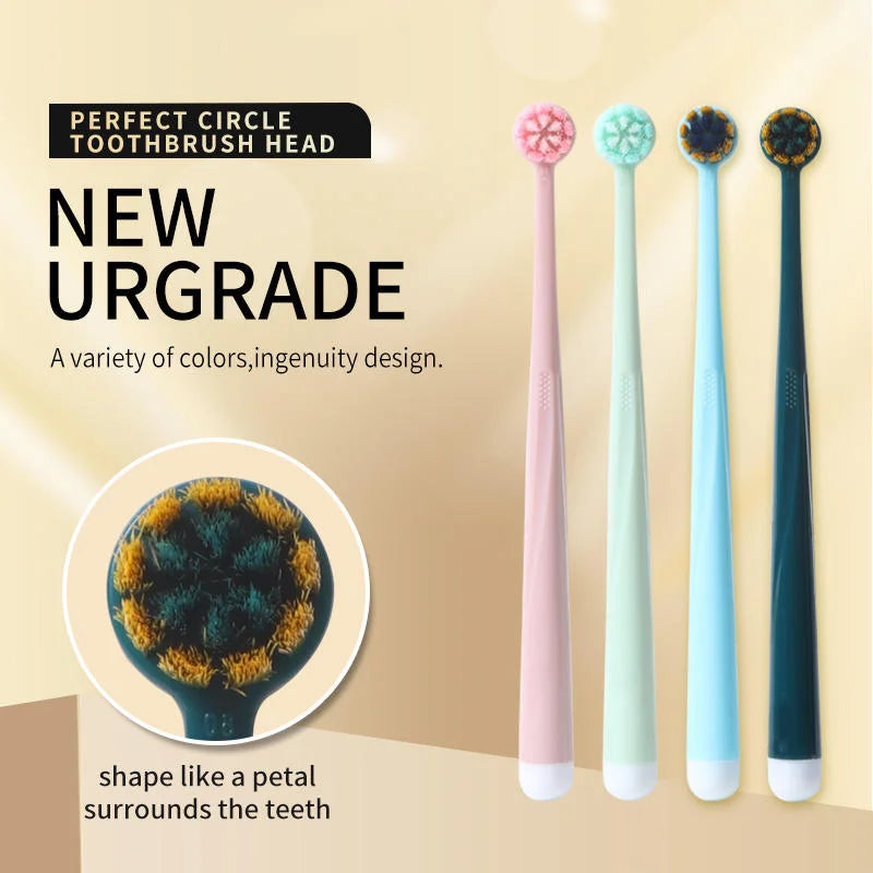 Plastic Plain Stellar Round Head Toothbrush - Each