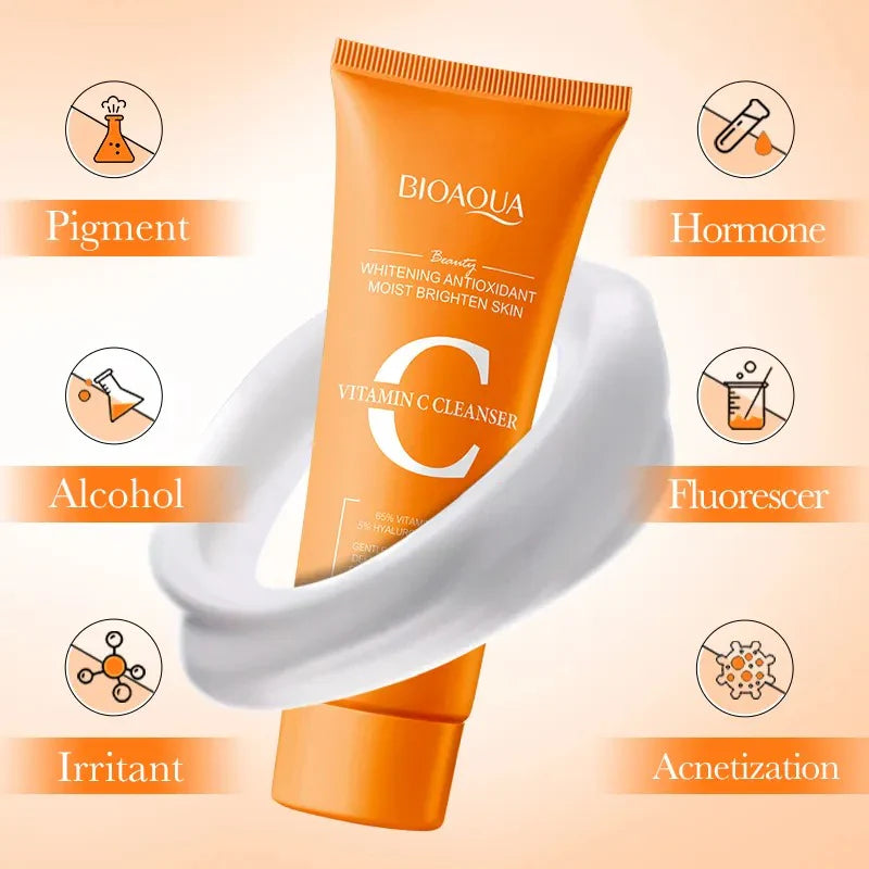 BIOAQUA Whitening Antioxidant Vitamin C Facial Cleanser – 100g