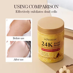KORMESIC 24K Gold Exfoliating Body Scrub - 400g