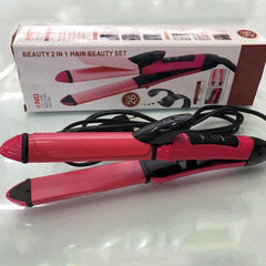 Nova 2-in-1 Professional Hair Curler & Hair Straightener