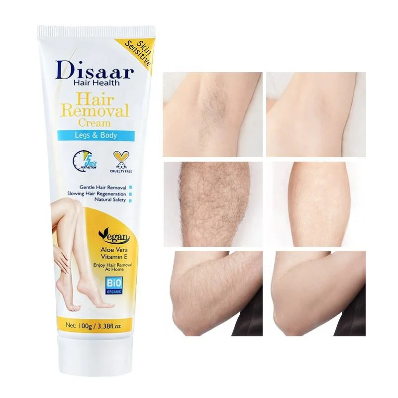 Disaar Vegan Inhibit Hair Removal Cream for Sensitive Skin - 100g