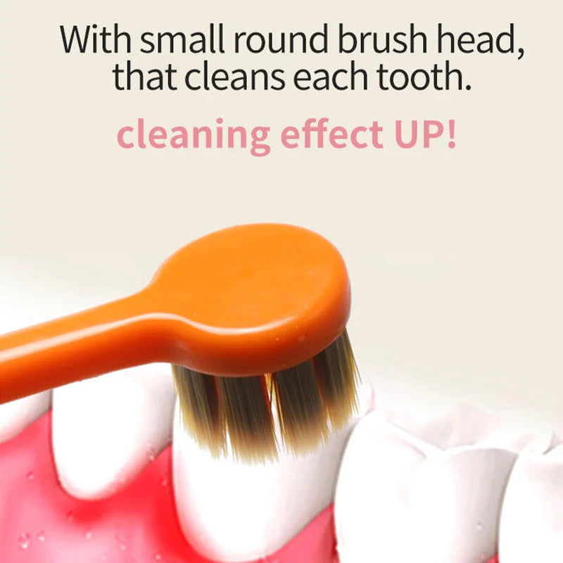 Plastic Plain Stellar Round Head Toothbrush - Each