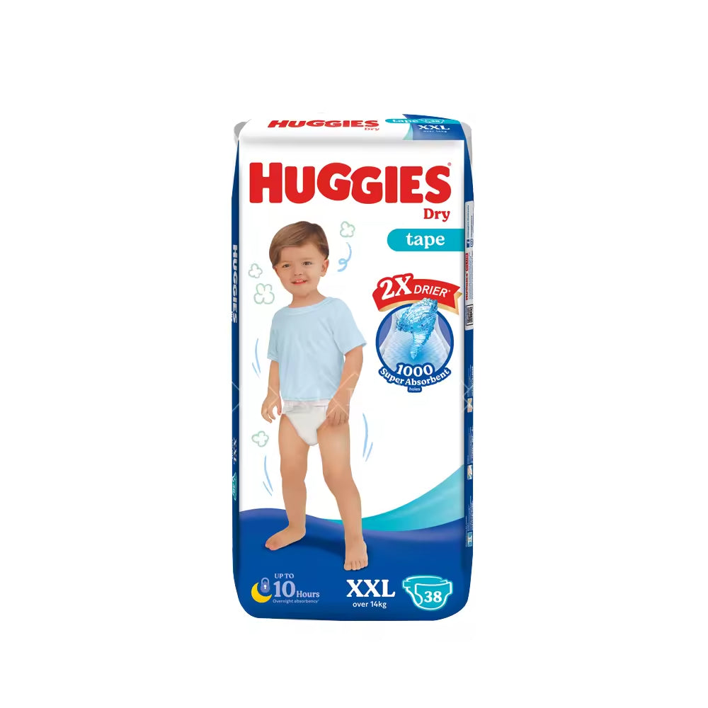 Huggies Dry Tape XXL disposable baby diapers - 38Pcs