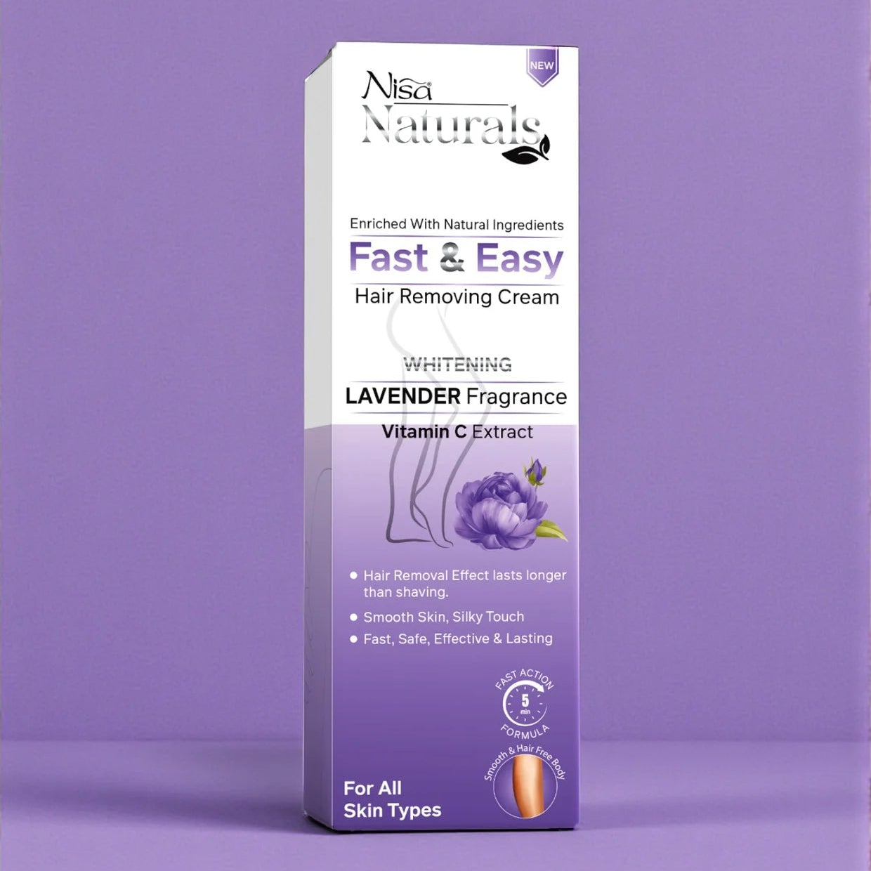 Nisa Naturals Hair Removal Cream - Lavender