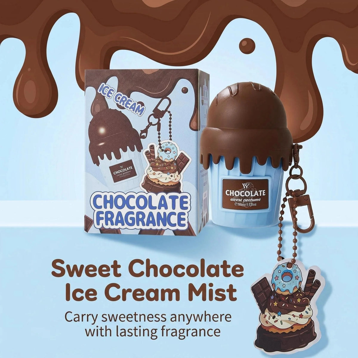 Ice Cream Mini Chocolate Scent Body Spray Mist - 50ml