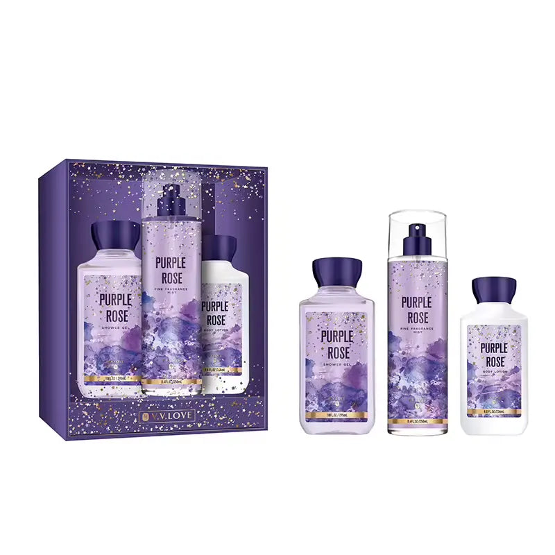 V.V.Love Purple Rose 3-in-1 Fragrance Gift Set