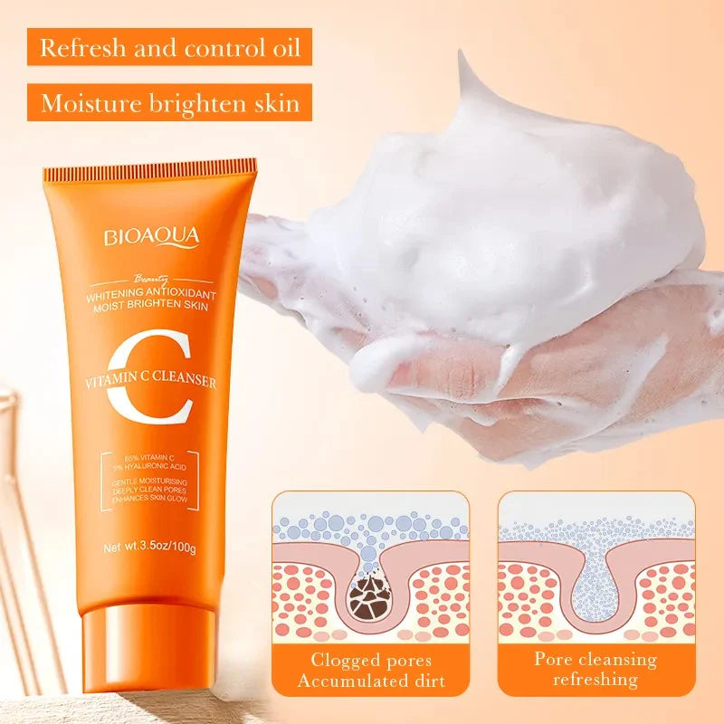 BIOAQUA Whitening Antioxidant Vitamin C Facial Cleanser – 100g