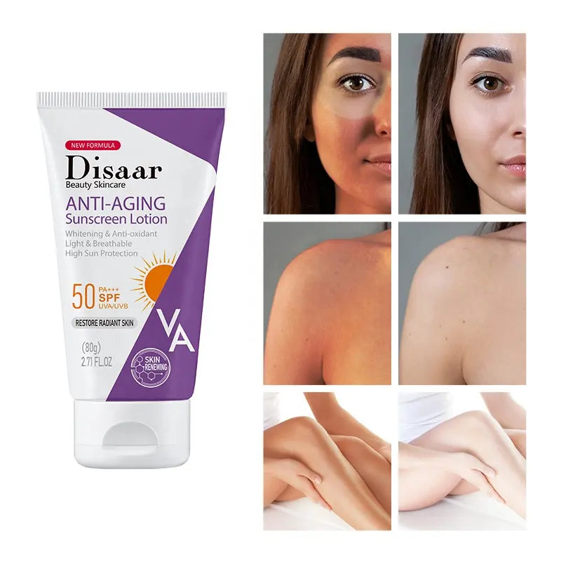 Disaar Anti-Aging Sunscreen Lotion SPF 50 UV Protection – 80g