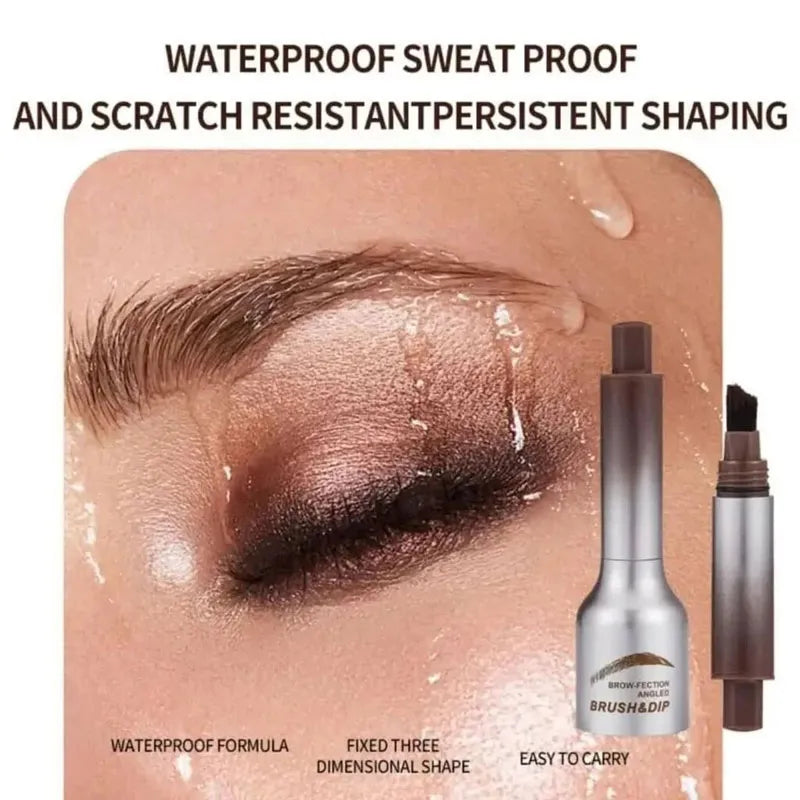 Huda moji Brow fection Angled Brush and Dip Liquid Eyebrow Gel Pen