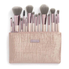 BH Cosmetics Lavish Brush Set With Cosmetic Bag - 15 Pcs