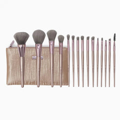 BH Cosmetics Lavish Brush Set With Cosmetic Bag - 15 Pcs
