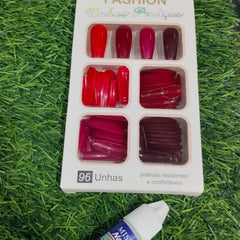 Fashion Artificial Nails - 96 pcs