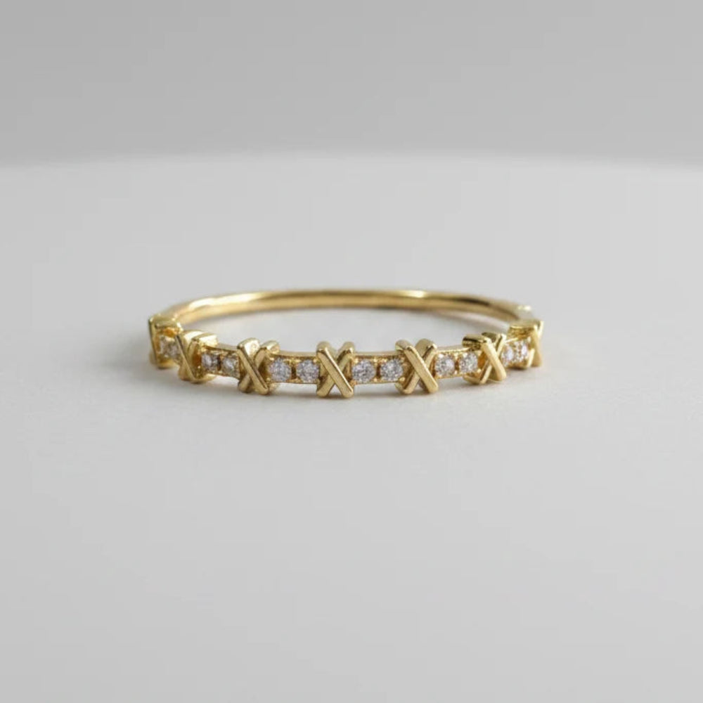 Stainless Steel Micro-Zirconia Reflective Bracelet