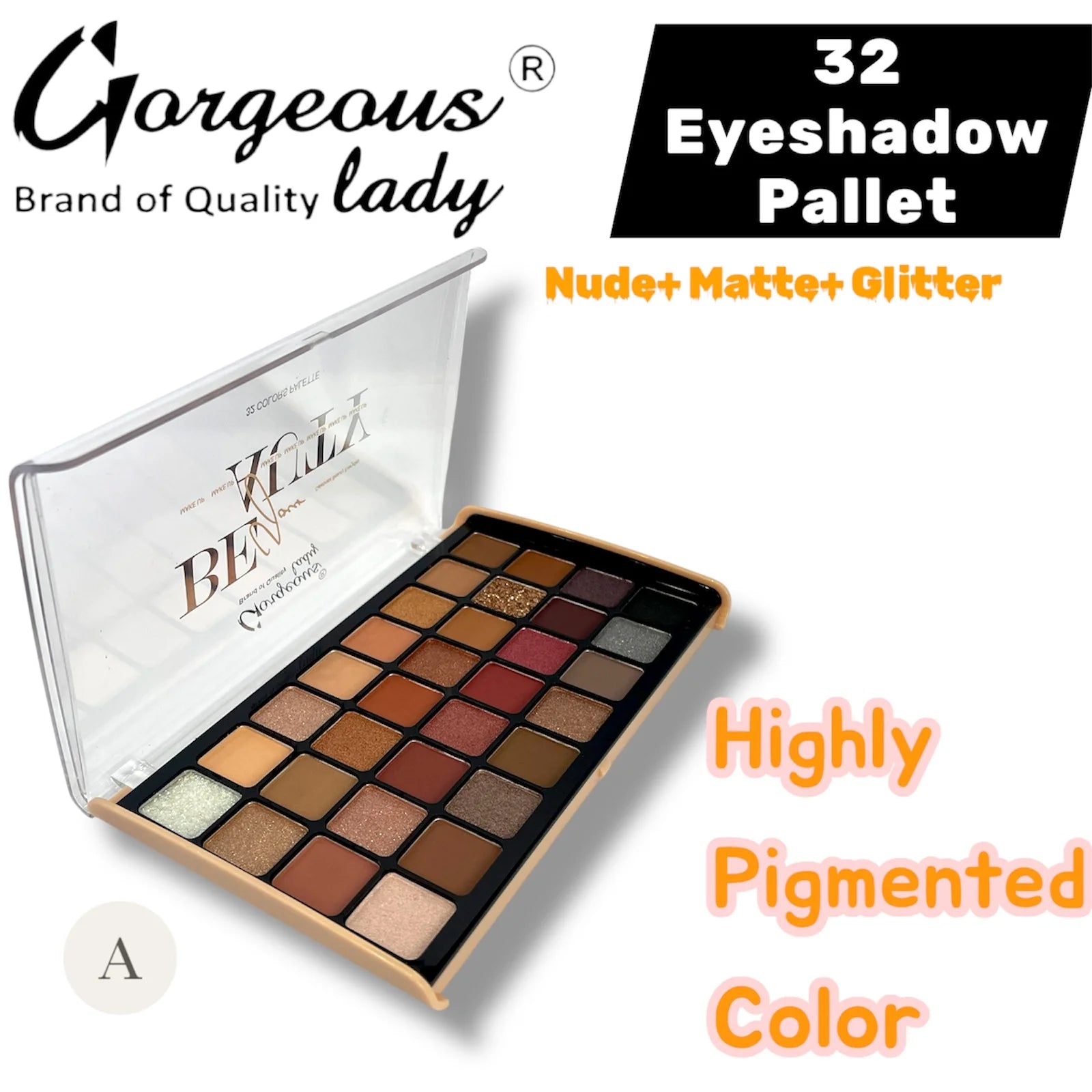 Gorgeous Lady Eyeshadow Palette - 32 Colors
